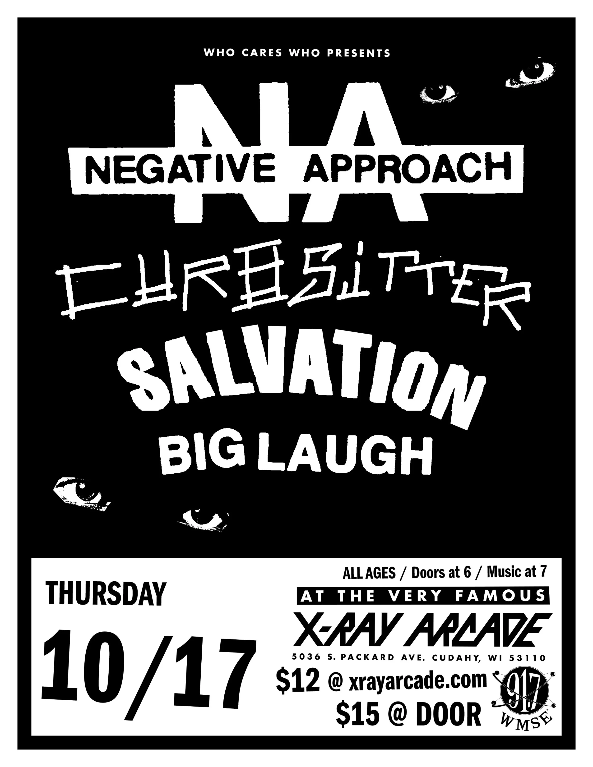 Negative Approach / Curbsitter / Salvation / Big Laugh — X-Ray Arcade